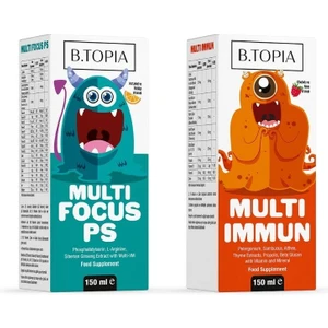 Çocuklara Özel - Multi Focus PS Şurup + Multi Immun Şurup - Avantaj Paketi