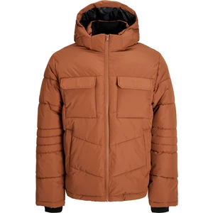 Jack & Jones Erkek Kapüsonlu Fermuarli Puffer Mont - Build