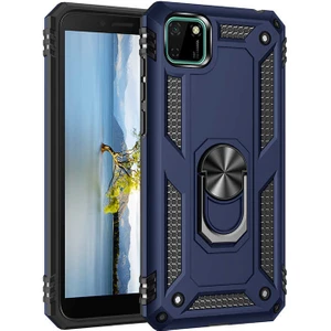 Huawei Y5P Kılıf Vega Yüzüklü Standlı Darbe Korumalı