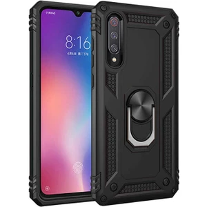 Xiaomi Mi 9 Kılıf Vega Yüzüklü Standlı Darbe Korumalı