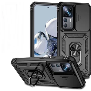 Xiaomi 12T Pro Kılıf Yüzüklü Sürgülü Kamera Korumalı Pars