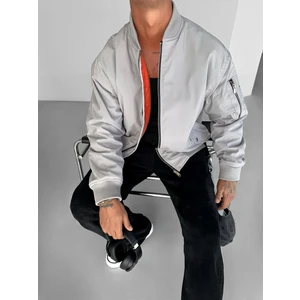 Abluka Online Erkek Basic Bomber Ceket Gri