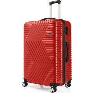 G&d Polo Suitcase Abs Kırmızı Büyük Boy Valiz 600.14-B