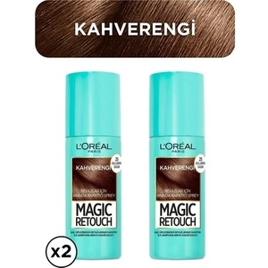 L'oréal Paris Magic Retouch Beyaz Dip Spreyi - Kahverengi x 2 adet