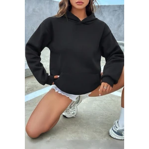 Lole Düz Basic Pamuklu Kapüşonlu Kadın Sweatshirt