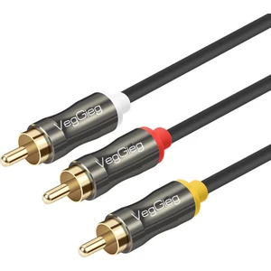 3 Rca To 3 Rca Ses ve Görüntü Kablosu 2 Metre