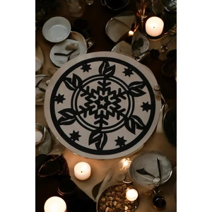 1 Fark Ahşap Amerikan Servis Kartanesi dekoratif Supla- 4 adet- Siyah Rengi