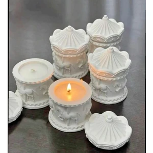 Meltt Candle Dekoratif Beyaz Mumlu Atlı Karınca