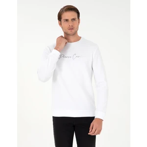 Pierre Cardin Erkek Ekru Regular Fit Sweatshirt 50296750-VR019