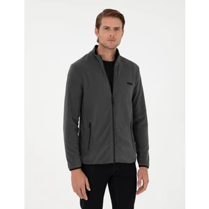 Pierre Cardin Erkek Antrasit Regular Fit Polar Hırka 50298991-VR006