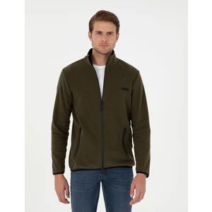 Pierre Cardin Erkek Haki Regular Fit Polar Hırka 50298991-VR027