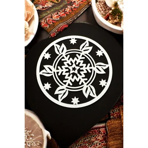 1 Fark Ahşap Amerikan Servis Kartanesi dekoratif Supla- 4 adet - Beyaz Rengi