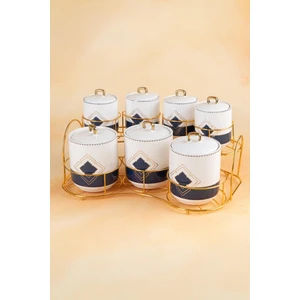 Master Magic 8 Parça Standlı Porselen Baharat Takımı