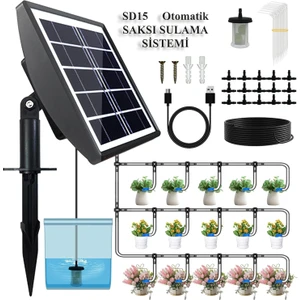 GÜNEŞ ENERJİLİ OTOMATİK SAKSI SULAMA SİSTEMİ