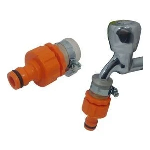 2 Adet Otomatik Kelepçeli Musluk Bağlantısı Musluk Hortum Bağlama Aparatı