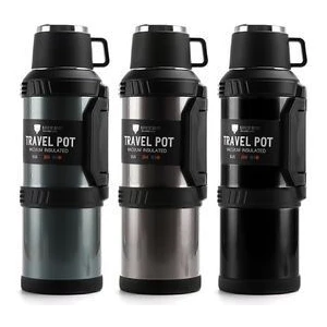 Paslanmaz Çelik Vacuum Termos 4 Litre 48 Saat Sıcak Soğuk Dağcı Termos Aile Boyu