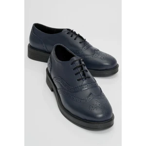 Avra Laci Cilt Hakiki Deri Kadın Oxford Ayakkabı