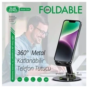 FD44 Metal Masa Üstü Telefon-Tablet Tutacagı 360 Derece Döner