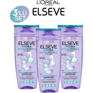 L'oréal Paris Elseve Hydra Pure Salisilik Asit İçeren Arındırıcı Şampuan 300 ml x 3 adet