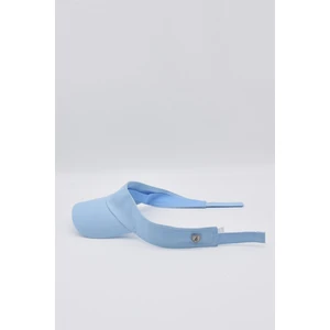 Kadın Mavi Tenis Vizör Cap Yazlık Spor Plaj Şapkası