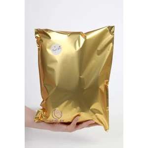HUR-AY PACK 30X45 cm Lux Gold Metalize Hediye Poşeti / Hediye Paketi / 10 Adet