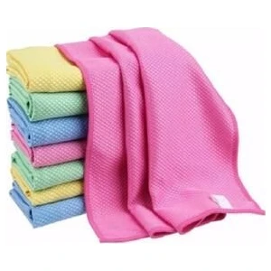 Mikrofiber Cam Temizlik Bezi, Leke Tutmaz Yumuşak Temizlik Bezi 3 Adet Set