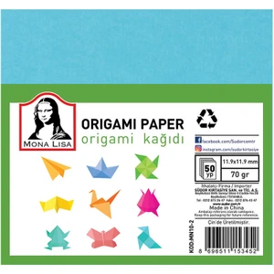 Mona Lisa Origami Kağıdı 12X12 Cm. 10 Renk 50 Adet