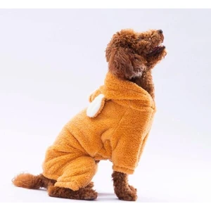 Latte Tapeti Peluş Küçük Irk Köpek Tulumu (9 Kg-11 kg Arasına Uygun Bedenlerde)