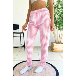 Dreamy Soft Kadife Dokulu Ekose Kareli Süet Pijama Altı Pantolon