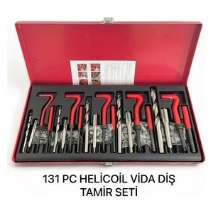 131 Pc Helicoil Vida Diş Tamir Seti