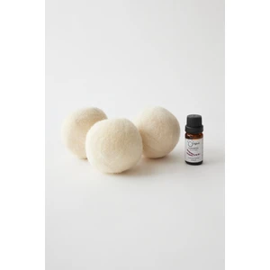 Yün Çamaşır Kurutma Makinası Topu- 3 Adet Xl %100 Organik (5 ml Esans Hediye)