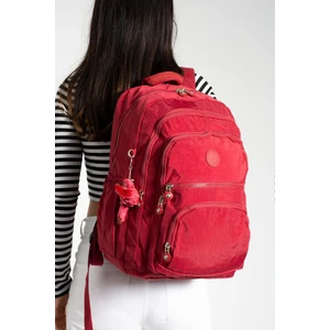 Krinkıl Suya Dayanıklı Büyük Boy Kırmızı Klinkır Sırt Çantası/laptop Seyahat Okul Çanta 15,6 Lise