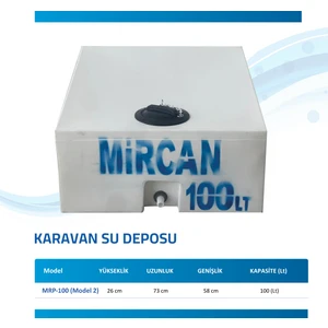 Karavan Su Deposu 100 Litre vana hediye