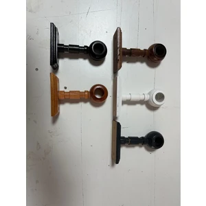 Ceviz Ahşap Rustik Perde Destek Askısı