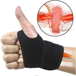 Ayarlanabilir Unisex Baş Parmak Destekli  El Bilek Bandajı - Fitness Spor El Bilek Ateli