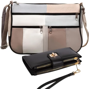 Hakiki Deri Kadın Hediye Çanta ve Cüzdan Seti