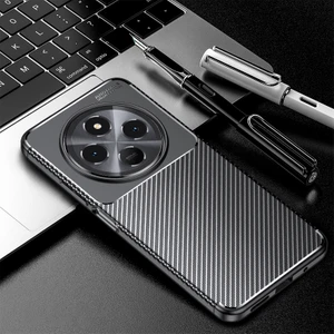 Xiaomi Redmi 14C Uyumlu 3D Kamera Korumalı Karbon Leke Tutmaz Darbe Emici Kılıf
