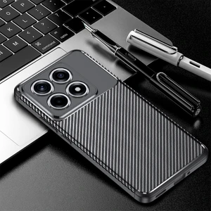 Xiaomi 14T Pro Uyumlu 3D Kamera Korumalı Karbon Leke Tutmaz Darbe Emici Kılıf