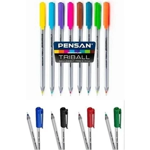 Tribal 1.00 mm 10 Farklı Renk Tükenmez Kalem ( 10 Adet )