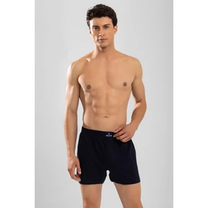 Baykar Erkek Pamuklu Düz Boxer 3'lü Set 1119 Lacivert