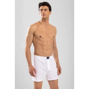 Baykar Erkek Pamuklu Düz Boxer 3'lü Set 1119 Beyaz