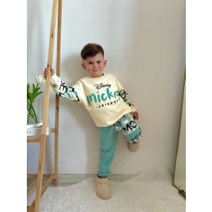 Miniko Kids Erkek Çocuk Mickey Modelli 3iplik Şardonlu Eşofman Takımı