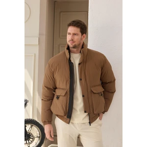 Erkek Torba Cepli Mont Kahverengi - 3821DNGR