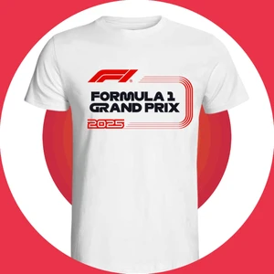 Nice Work By Nice Hands Formula 1 Tasarımlı 2025 Özel Koleksiyon Ön Taraf Baskılı Beyaz T-Shirt Tişört
