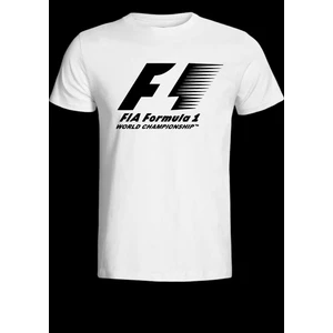 Nice Work By Nice Hands Formula 1 Tasarımlı 2025 Özel Koleksiyon Ön Taraf Baskılı Beyaz T-Shirt Tişört