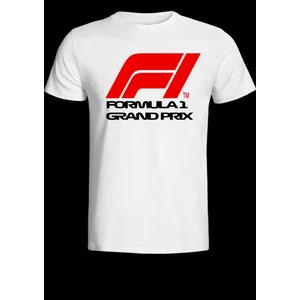 Nice Work By Nice Hands Formula 1 Tasarımlı 2025 Özel Koleksiyon Ön Taraf Baskılı Beyaz T-Shirt Tişört