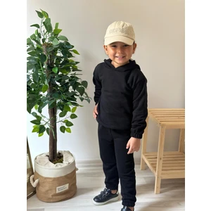 Bebek Çocuk Unisex 3 Iplik Şardonlu Kapişonlu Takım Kreş Okul Giyim