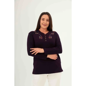 Moda Şen Yonca Işlemeli Kadın Bluz
