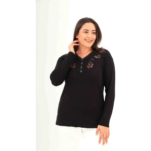 Moda Şen Yonca Işlemeli Kadın Bluz