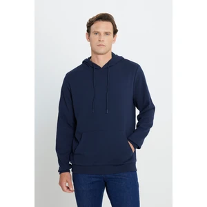 Altınyıldız Classics 2 Iplik Sıcak Tutan Standart Fit Normal Kesim Kapüşonlu Ottoman Desenli Cepli Sweatshirt